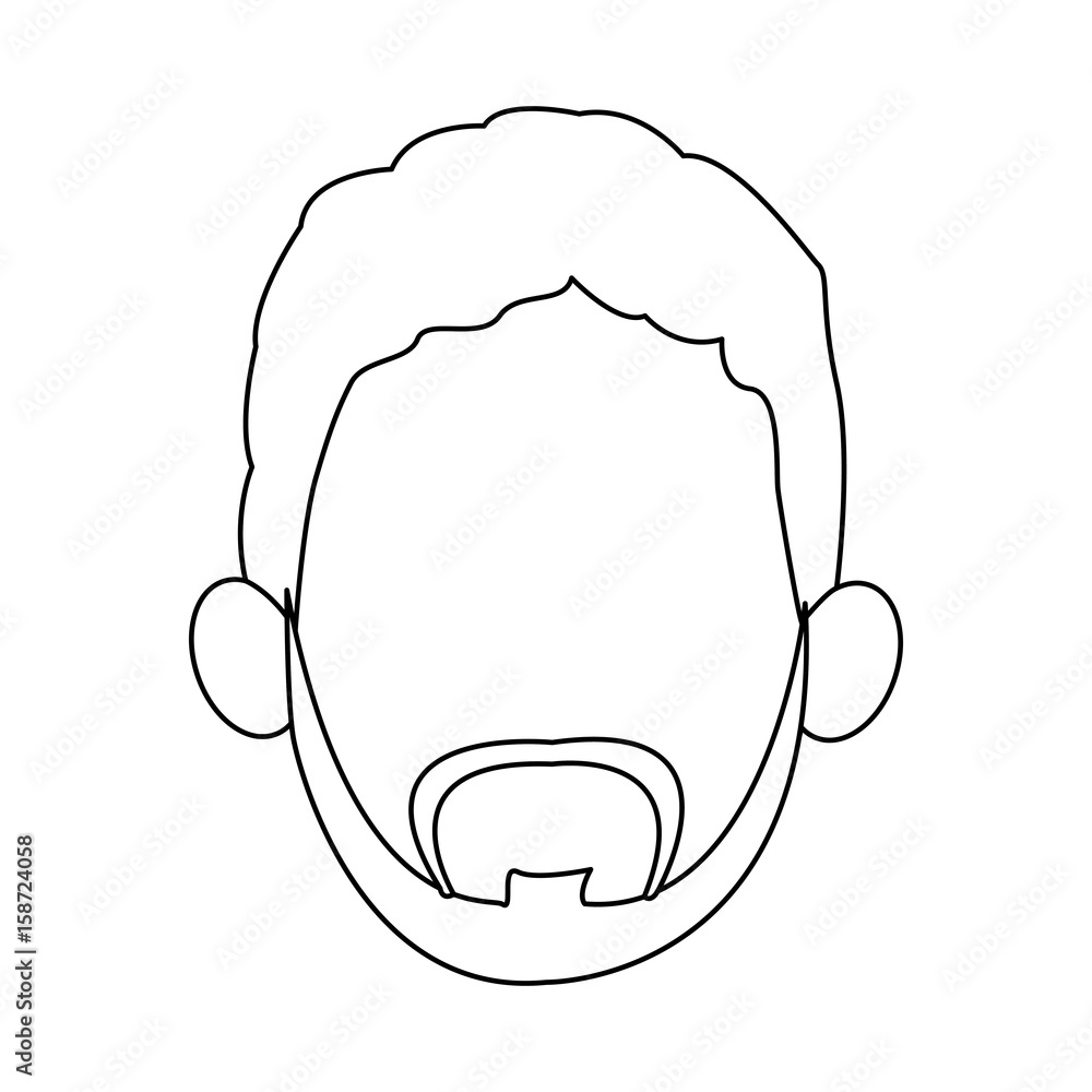 cartoon face of young man image vector illustration cartoon face of young man image vector illustration