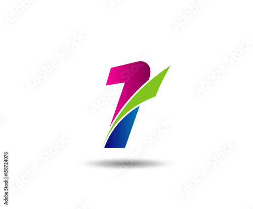 Free Download Number logo design.Number one logo.Logo 1 vector template
 - GFXLoad
