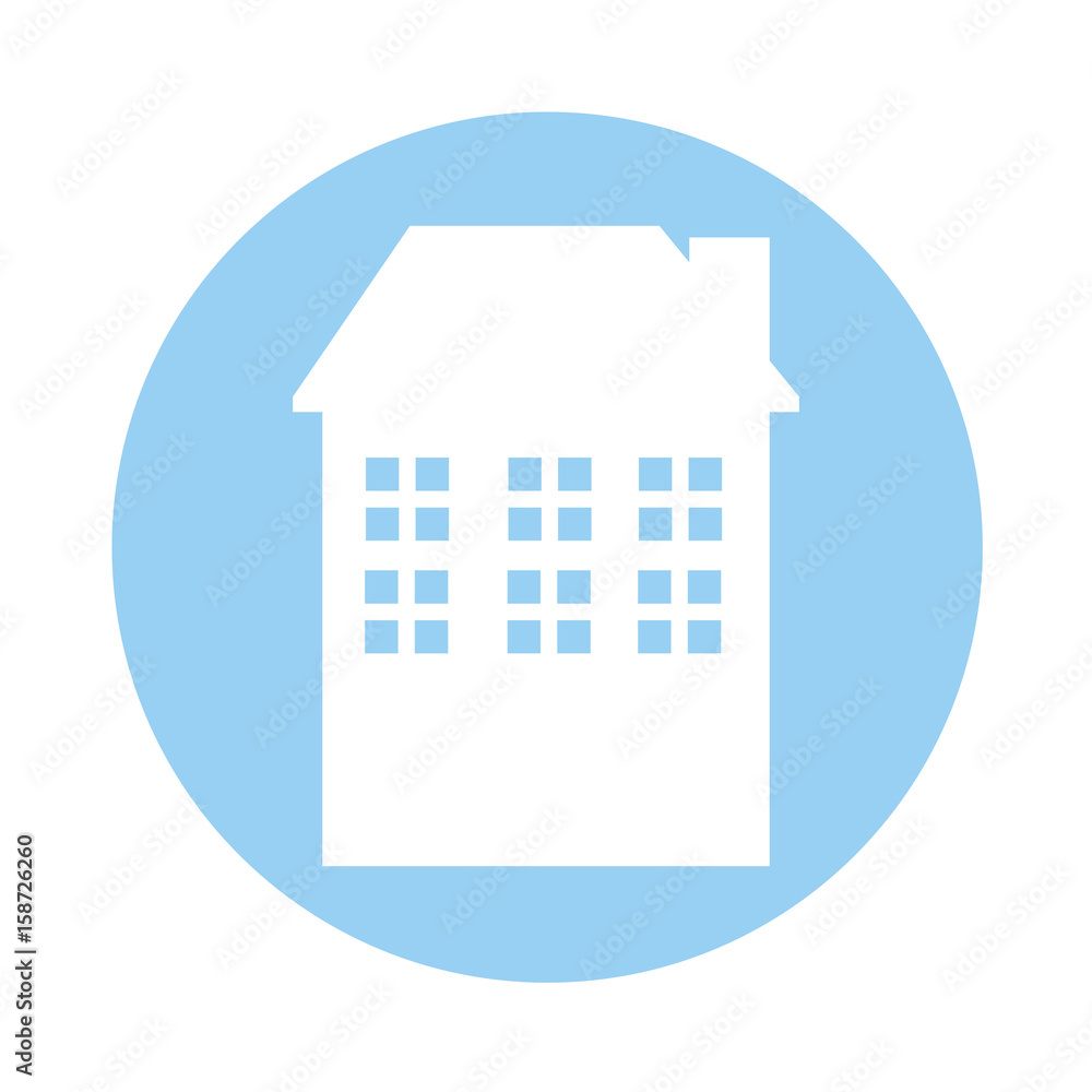 exterior building drawing icon vector illustration design