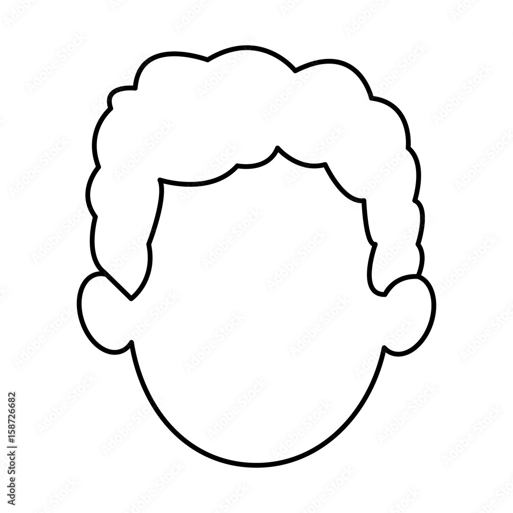 sketch of the man character faceless portrait vector illustration sketch of the man character faceless portrait vector illustration