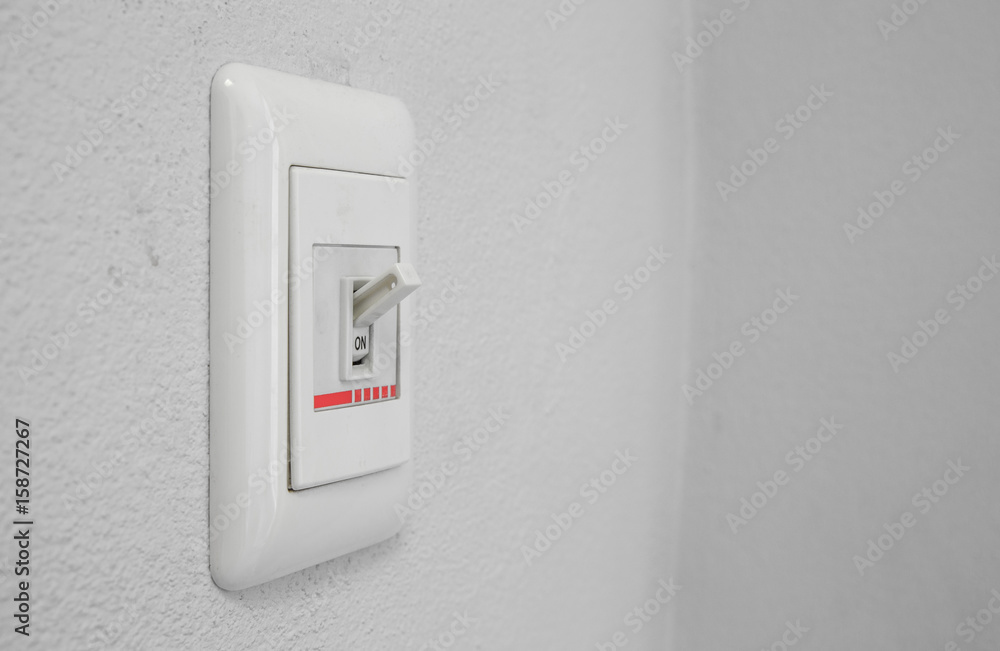 wall light switch in the on position wall light switch in the on position