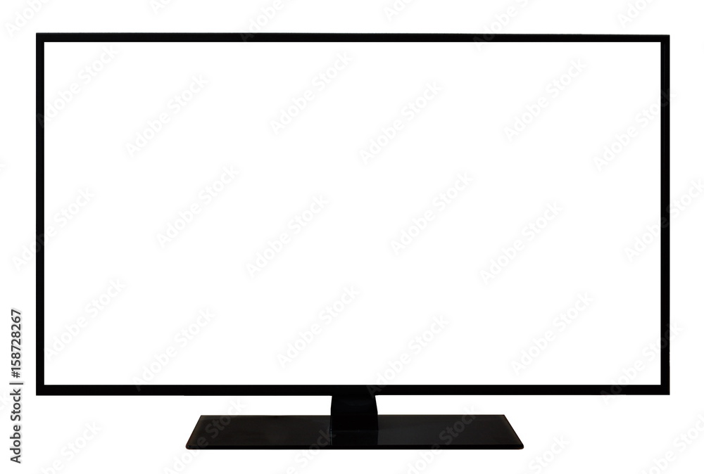TV flat screen lcd, plasma, tv mock up. white blank HD monitor mockup. Modern video panel black flatscreen.Isolated on white background. Widescreen show your business presentation on display device TV flat screen lcd, plasma, tv mock up. white blank HD monitor mockup. Modern video panel black flatscreen.Isolated on white background. Widescreen show your business presentation on display device