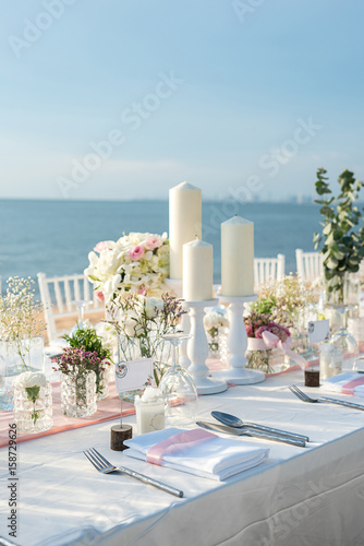 Wedding table Setup