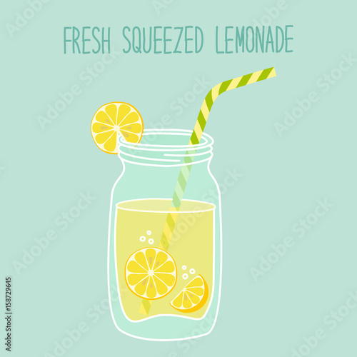 Cute vintage card Fresh Lemonade