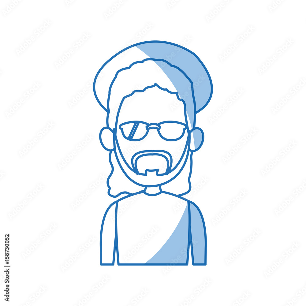 portrait man people faceless style image vector illustration portrait man people faceless style image vector illustration