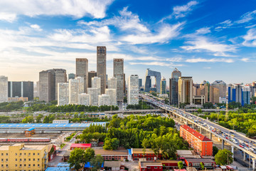 Fototapete Peking Skyline von Peking bei Nacht  © SeanPavonePhoto