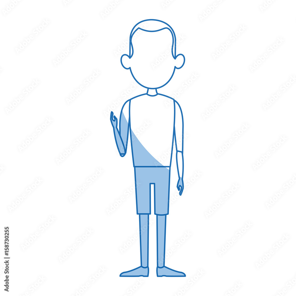 man male cartoon faceless standing gesture image vector illustration man male cartoon faceless standing gesture image vector illustration