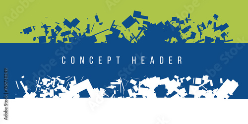 concept abstract chaos geometry header. vector illustration of military style pattern for surface design