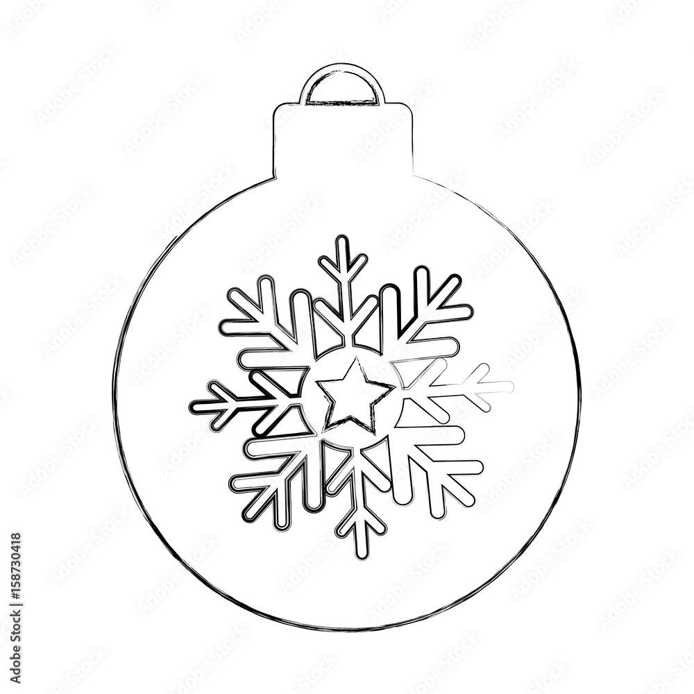 christmas ball isolated icon vector illustration design christmas ball isolated icon vector illustration design