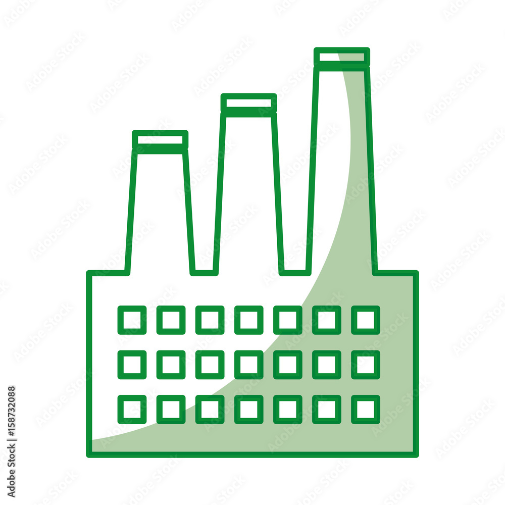 factory building isolated icon vector illustration design