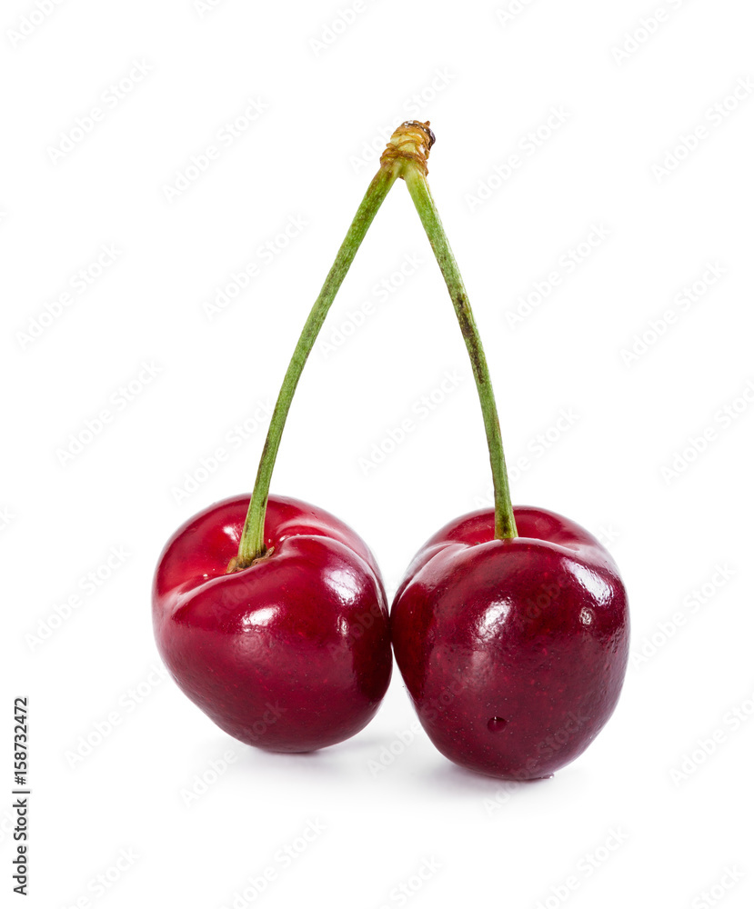 Two sweet cherries Two sweet cherries