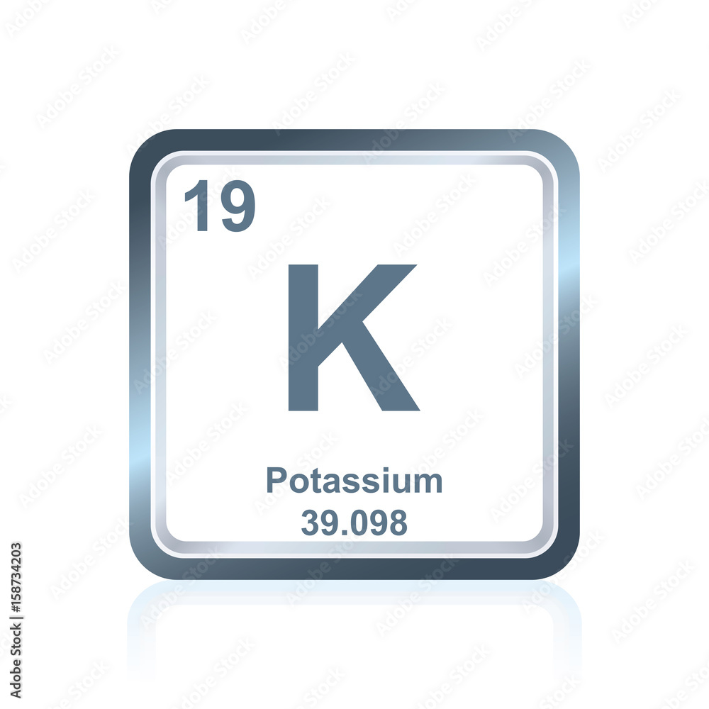 Chemical element potassium from the Periodic Table Chemical element potassium from the Periodic Table