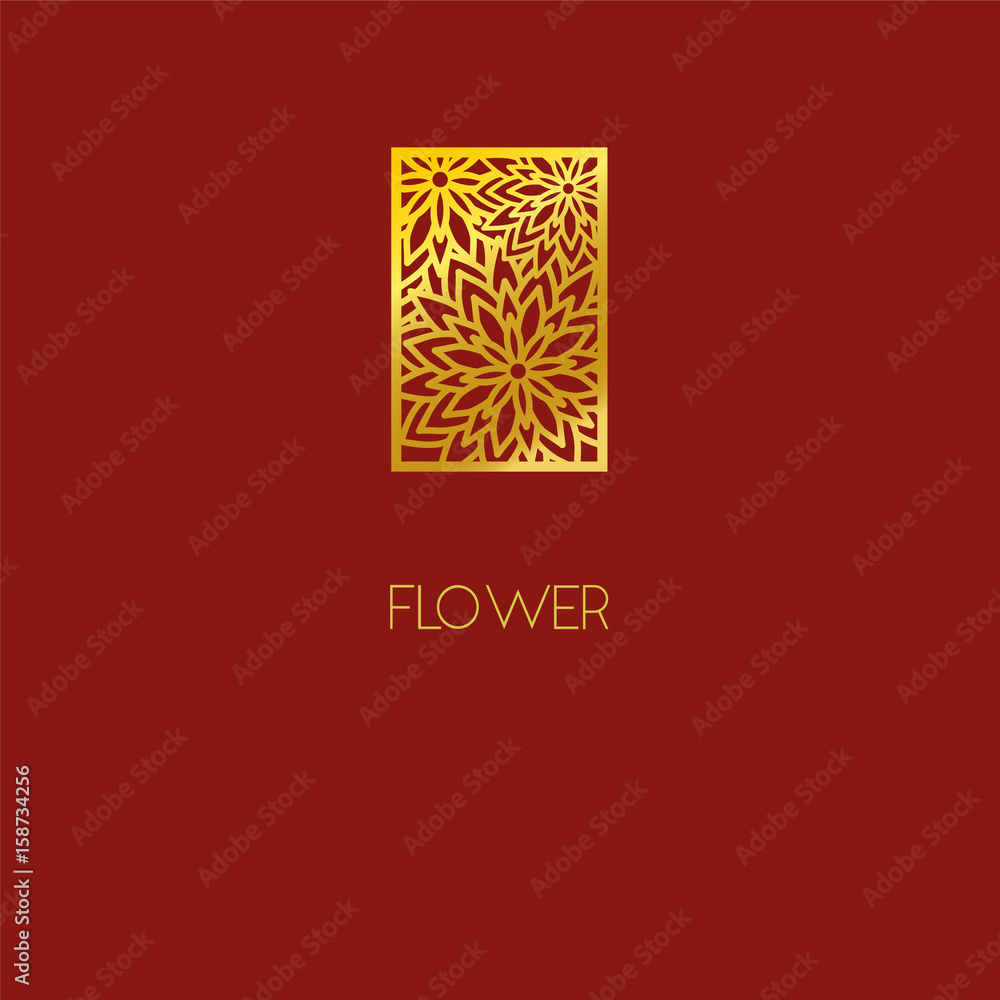 Abstract flower logo icon design. Elegant bouquet of flowers. Template for creating unique luxury design, logo, artwork, exhibitions Abstract flower logo icon design. Elegant bouquet of flowers. Template for creating unique luxury design, logo, artwork, exhibitions