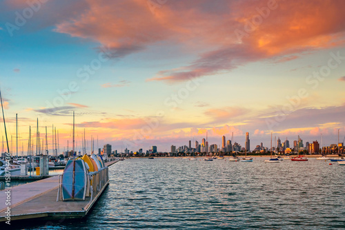 Melbourne city skyline, Victoria