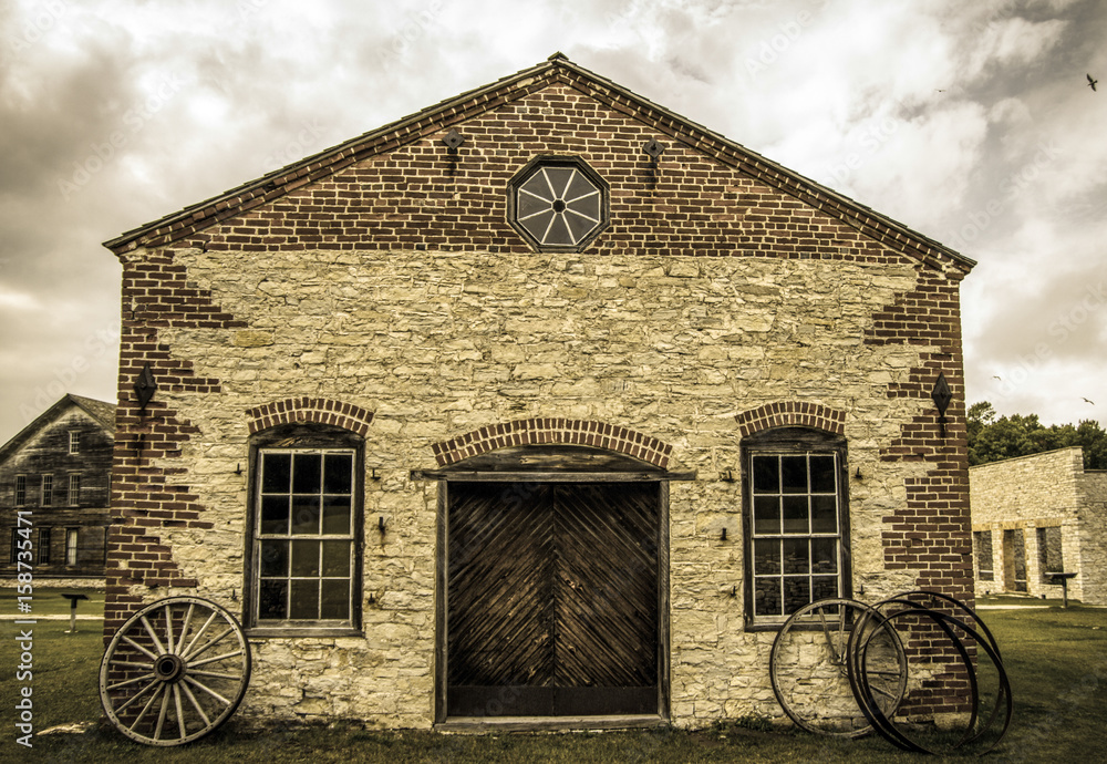 Michigan Ghost Town. Storefront in the abandoned town of Fayette