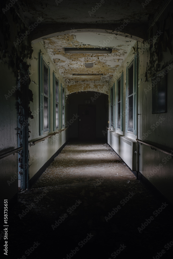 Abandoned Hallway in Old Hospital - New York