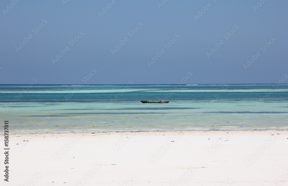 Dhow, Sailboat / Kiwengwa Beach, Zanzibar Island, Tanzania, Indian Ocean, Africa
