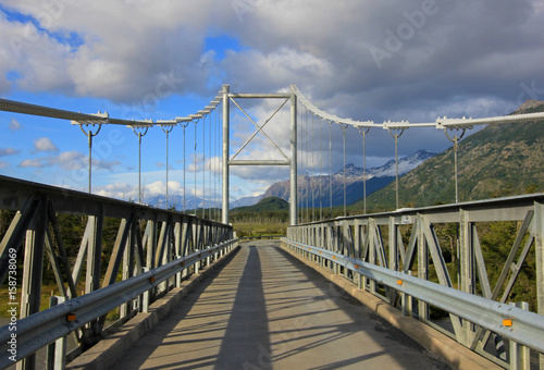 Bridge to Villa O Higgins, Carretera Austral, Patagonia, Chile