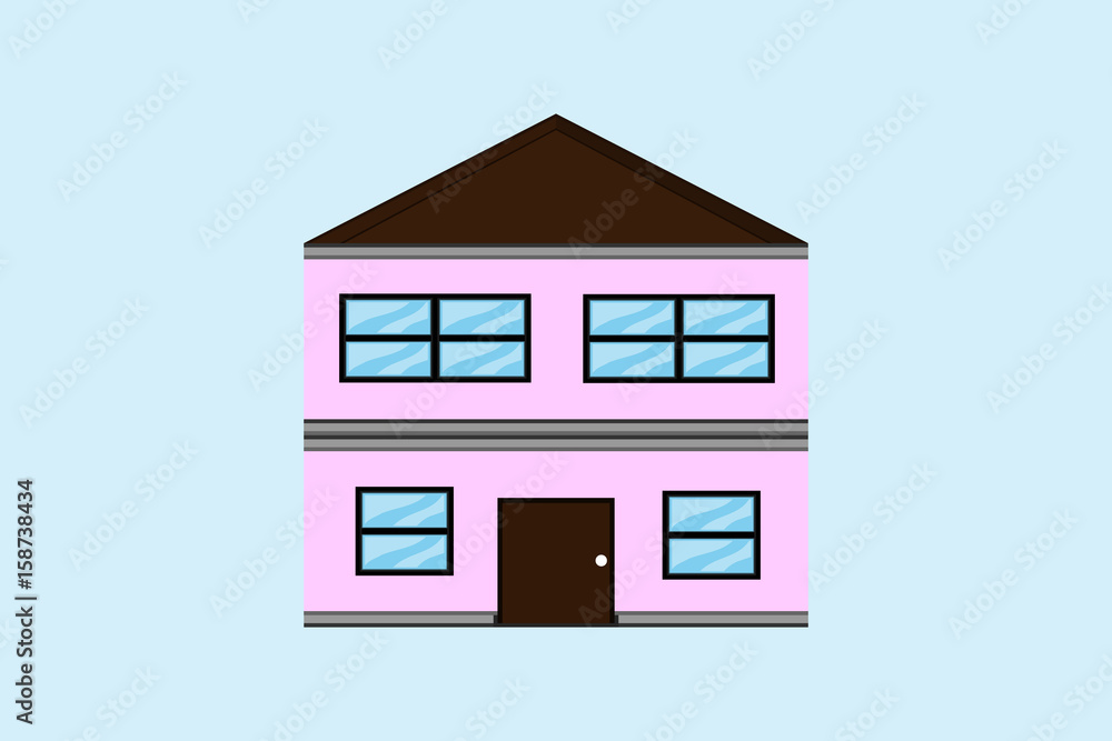 house building design.vector and illustration house building design.vector and illustration