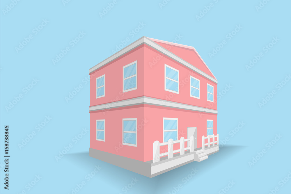 house building design.vector and illustration house building design.vector and illustration