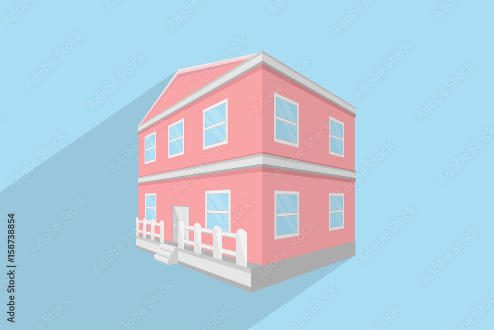 house building design.vector and illustration house building design.vector and illustration