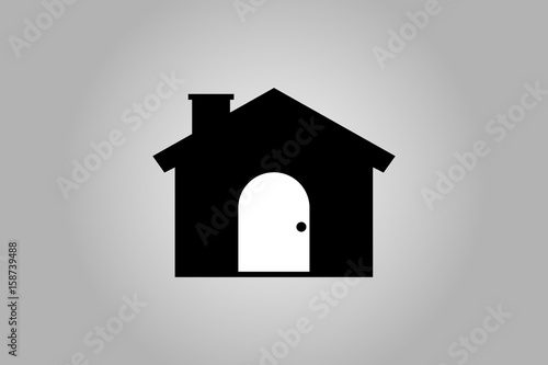  symbol icon village sign.vector and illustration