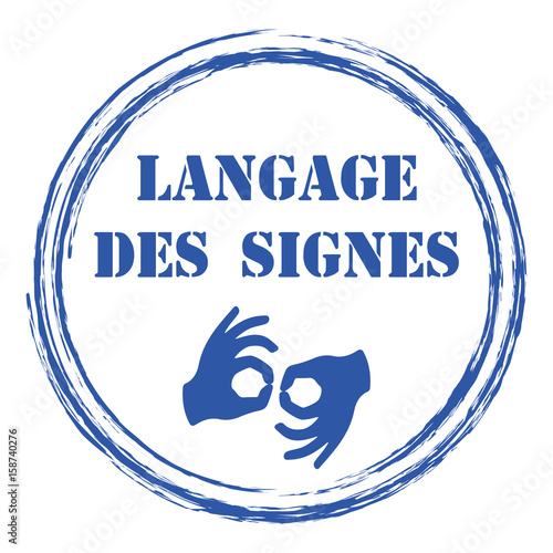 Logo langage des signes.
