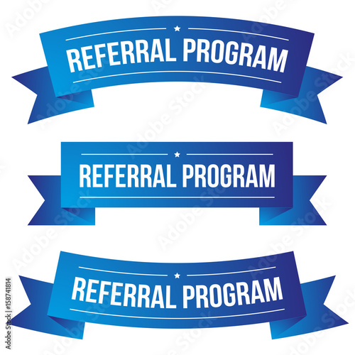 Referral Program ribbon set
