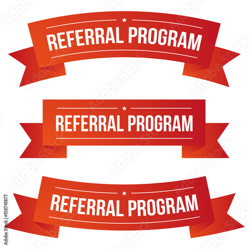 Referral Program ribbon set