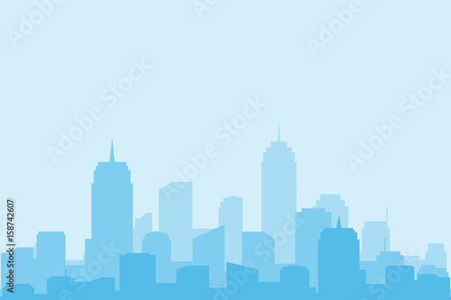 The city landscape. vector and illustrator