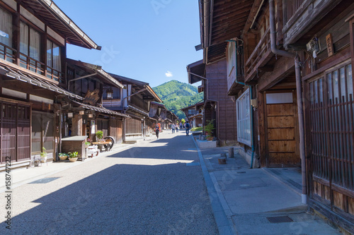 Narai  is a  small town in Nagano Prefecture Japan ,The old  town provided a pleasant walk through about a kilometre of well preserved buildings. © Umarin