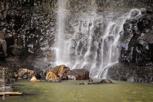 Purling Brook falls at Spring brook nation park