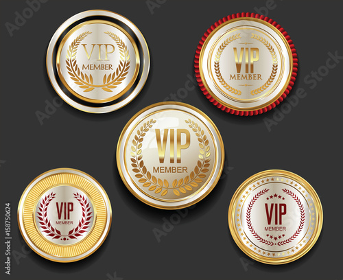 VIP silver and gold label collection