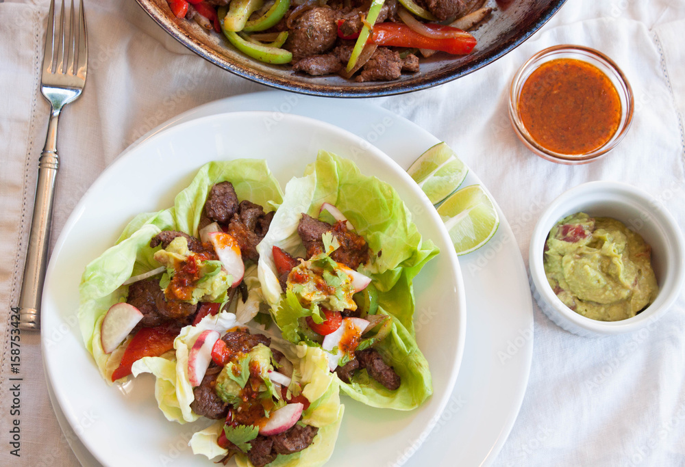 Steak Fajita Lettuce Wraps Steak Fajita Lettuce Wraps