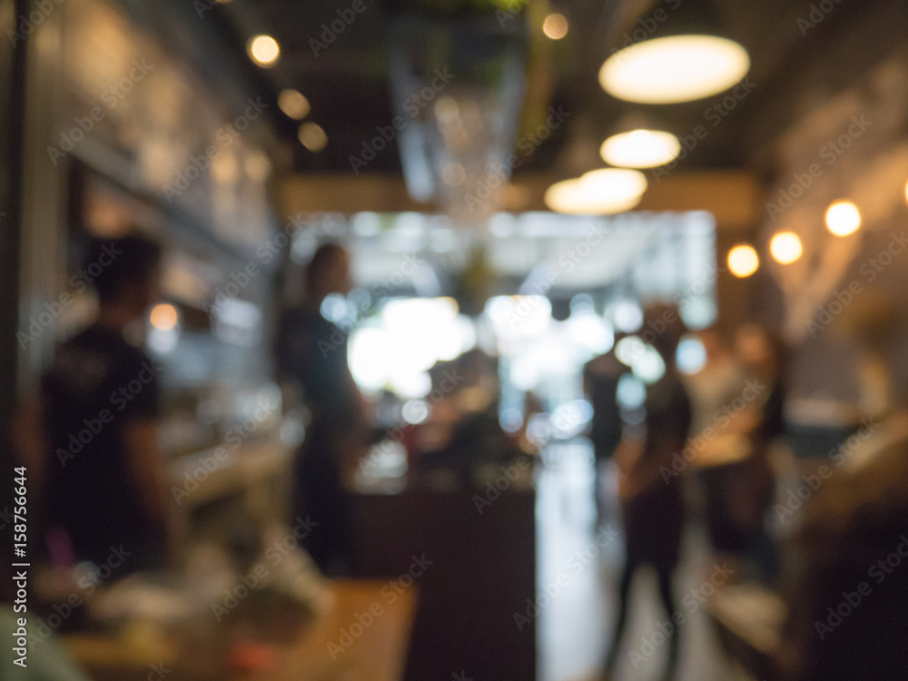 Abstract blur coffee shop and restaurant interior for background - can be used for display or montage your products.Mock up your products.vintage filter. Abstract blur coffee shop and restaurant interior for background - can be used for display or montage your products.Mock up your products.vintage filter.