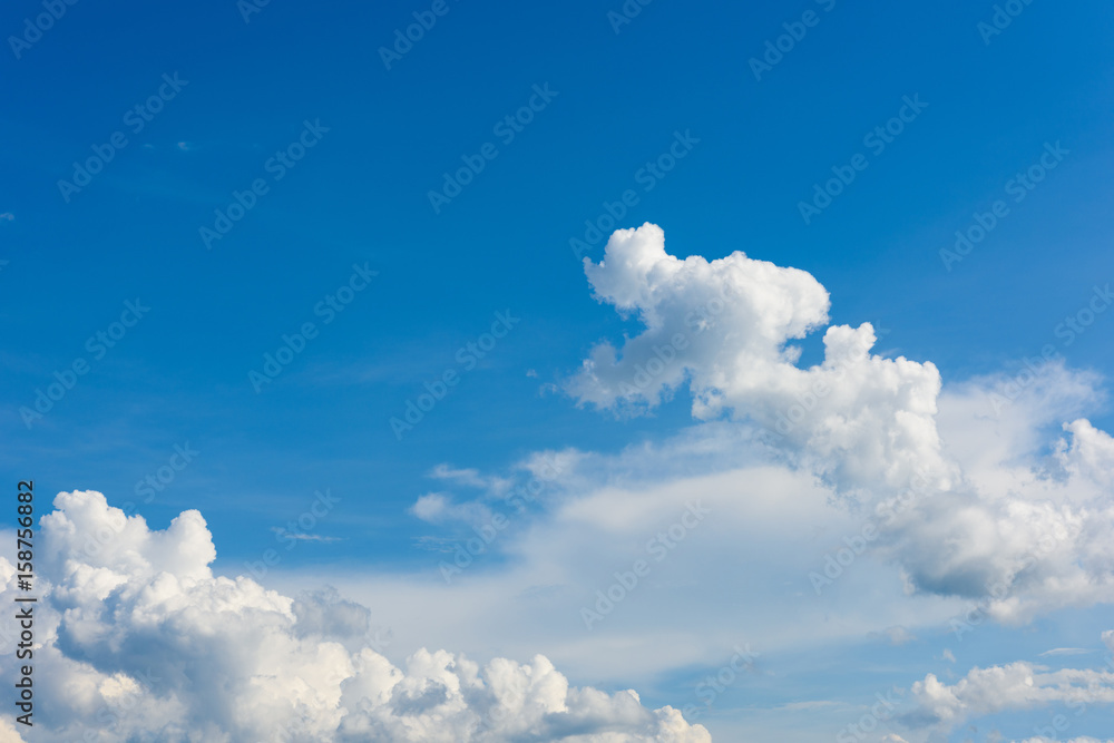 Beautiful cirrus clouds against the blue sky Beautiful cirrus clouds against the blue sky