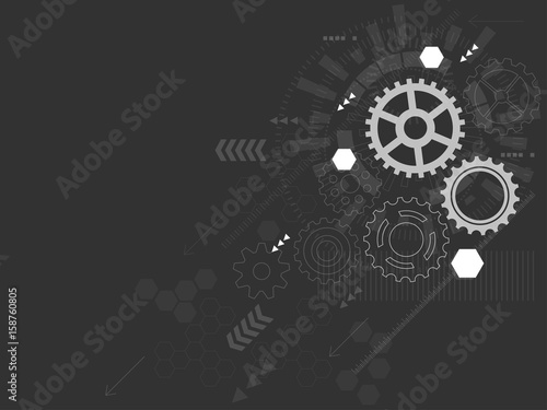 Abstract technological background. Vector illustration.