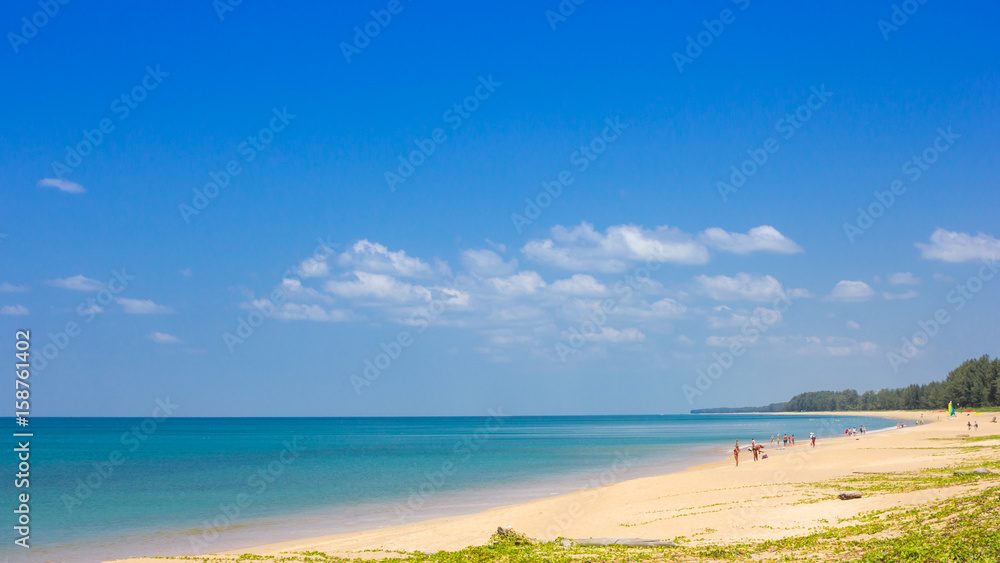 beach with sky and cloud background beach with sky and cloud background