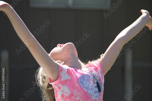 beautiful effusive young girl