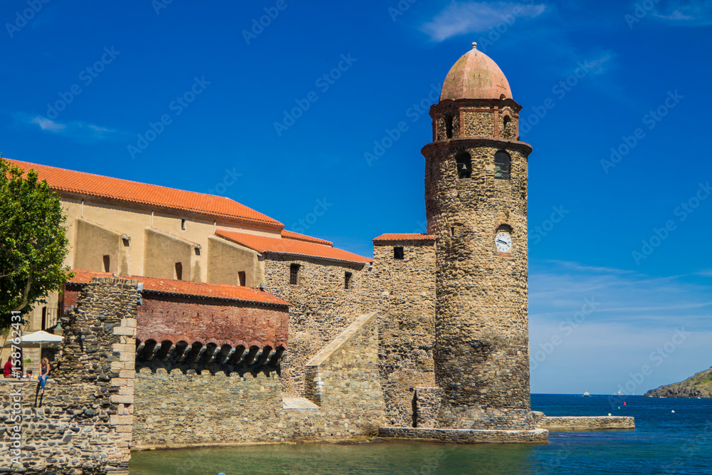 Our lady of the angels Church in Collioure, France