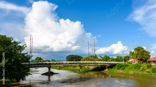 Thanang bridge in Lamphun Province,Thailand. © bouybin
