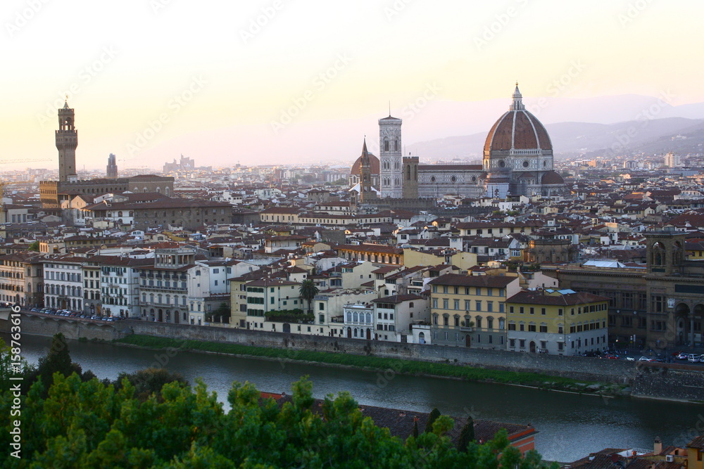 Michelangelo Square is a square with a beautiful panoramic view of Florence, Italy. Waiting for the sun set is a must when visit this city.