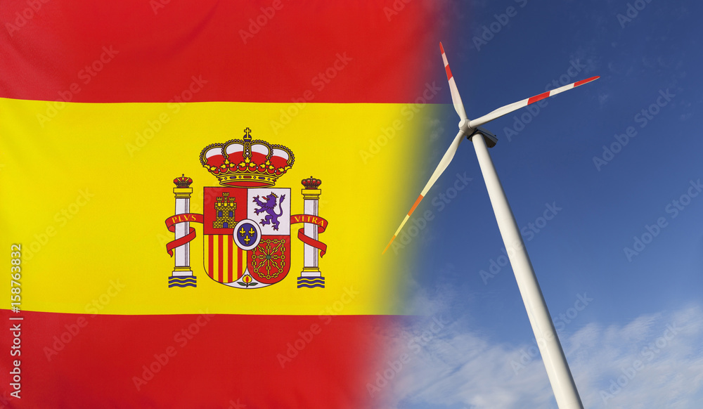 Obraz premium Concept Clean Energy in Spain