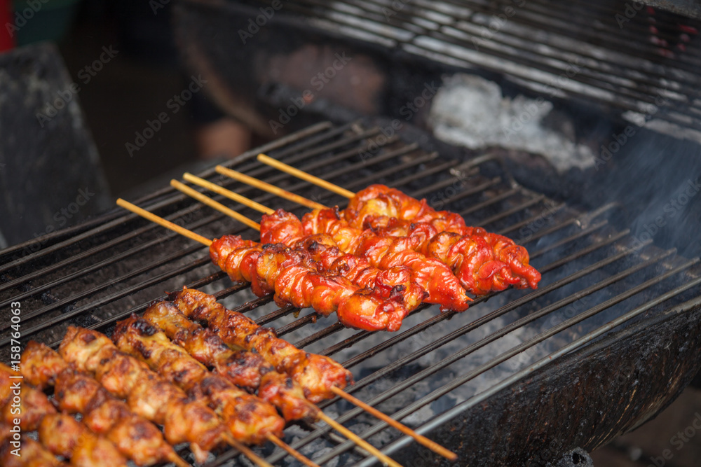 Naklejka premium grilled Chicken