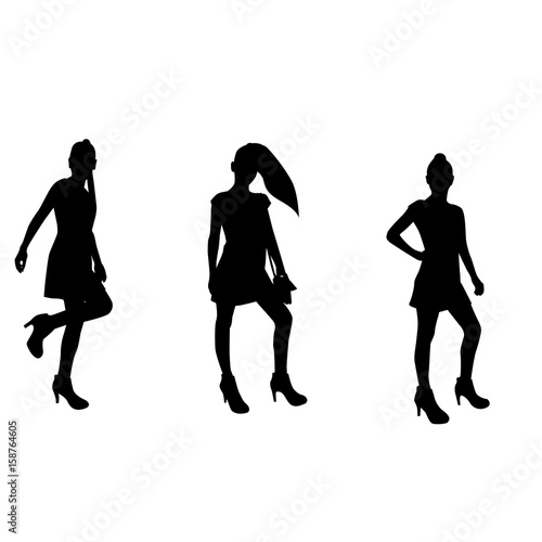 Silhouette of a woman's