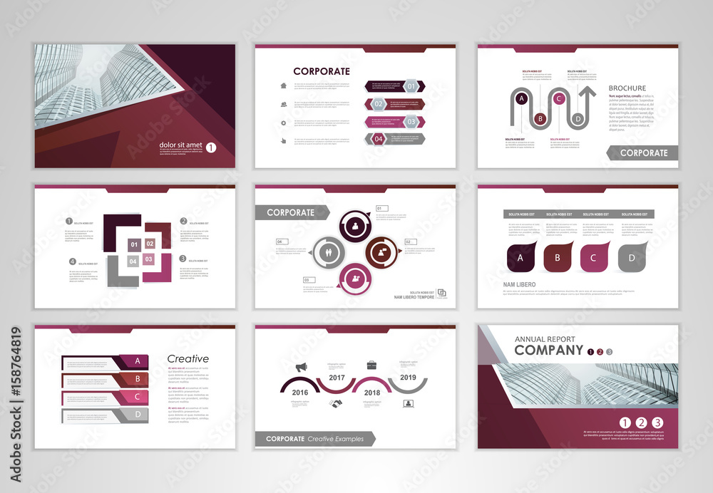 Infographic brochure elements