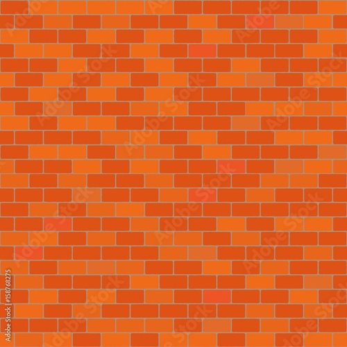 Seamless pattern. Brick wall. Vector.