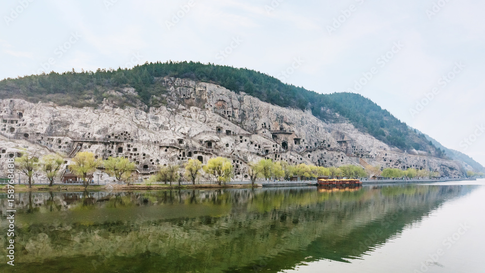 Fototapeta premium panoramic view of West Hill with caves