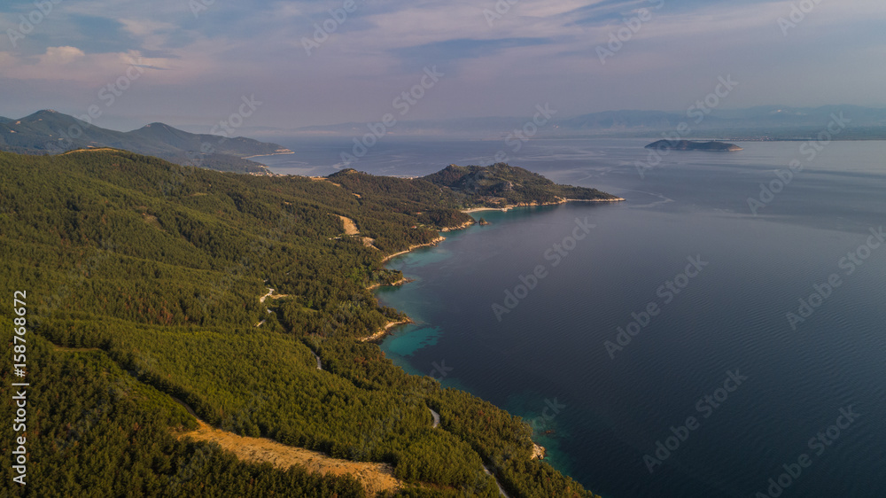 aerial view of the Thassos