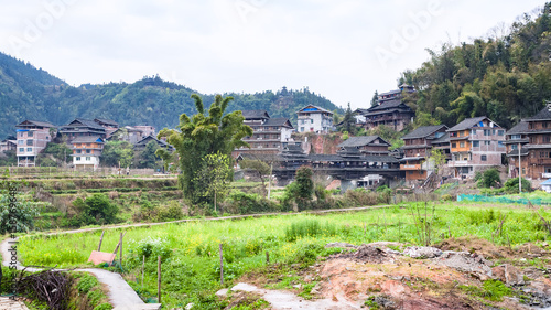 hengyang village with Bridge from backyards photo